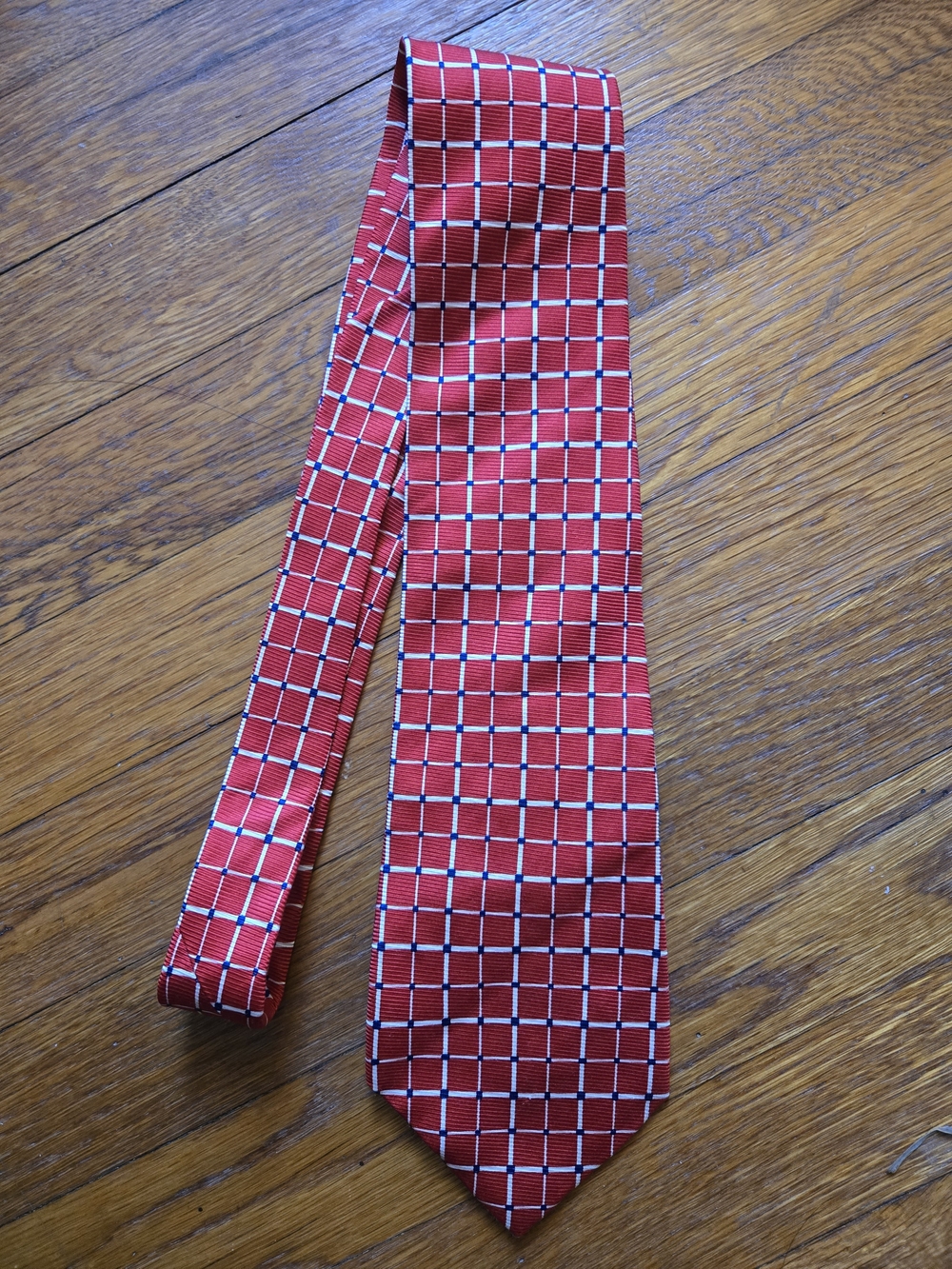 Lauren Ralph Lauren Classic Red Checked Men's Tie